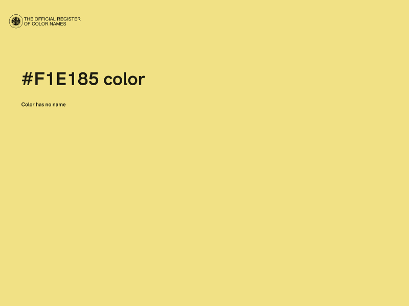 #F1E185 color image