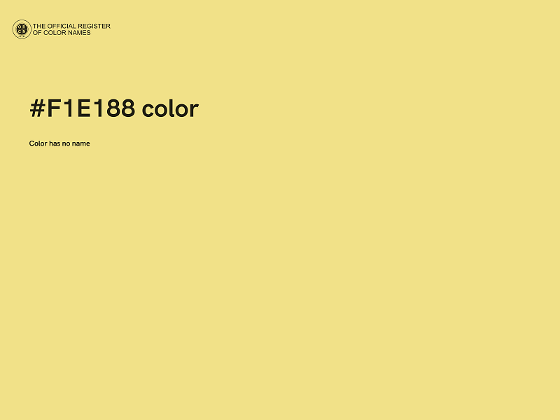 #F1E188 color image