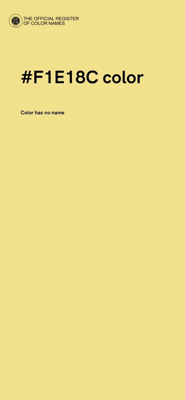 #F1E18C color image