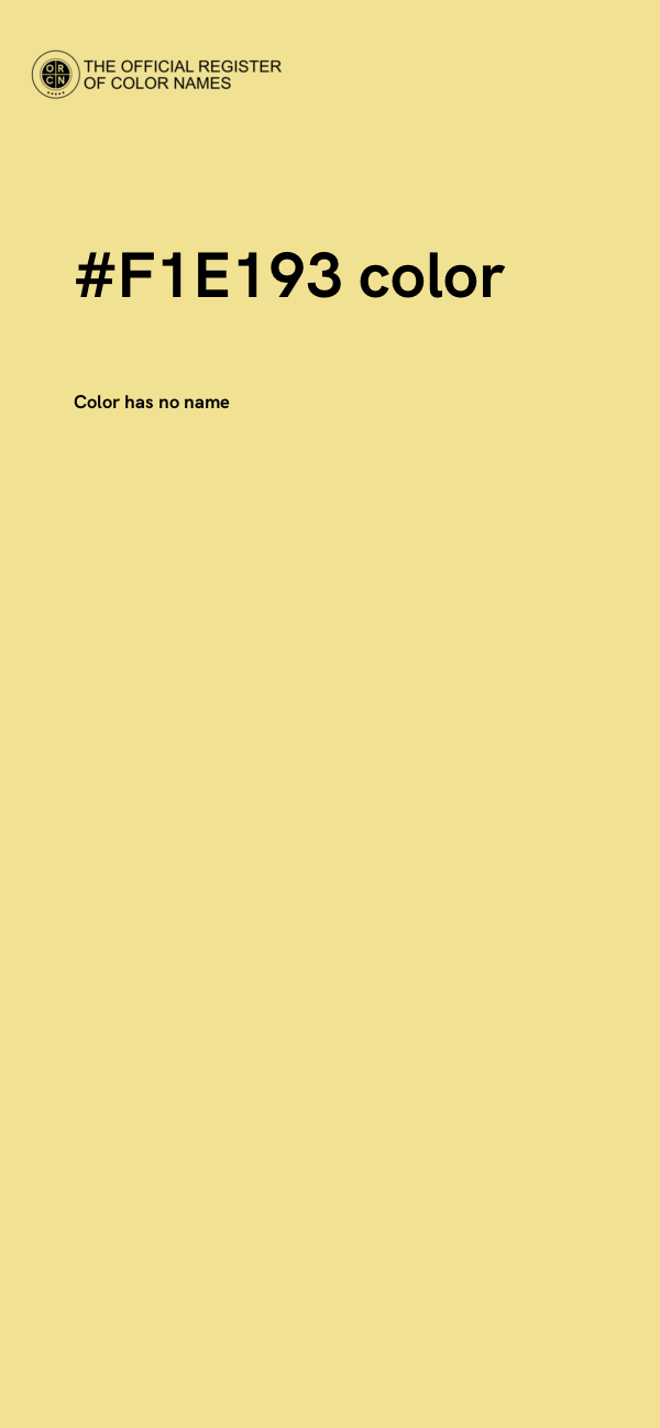 #F1E193 color image