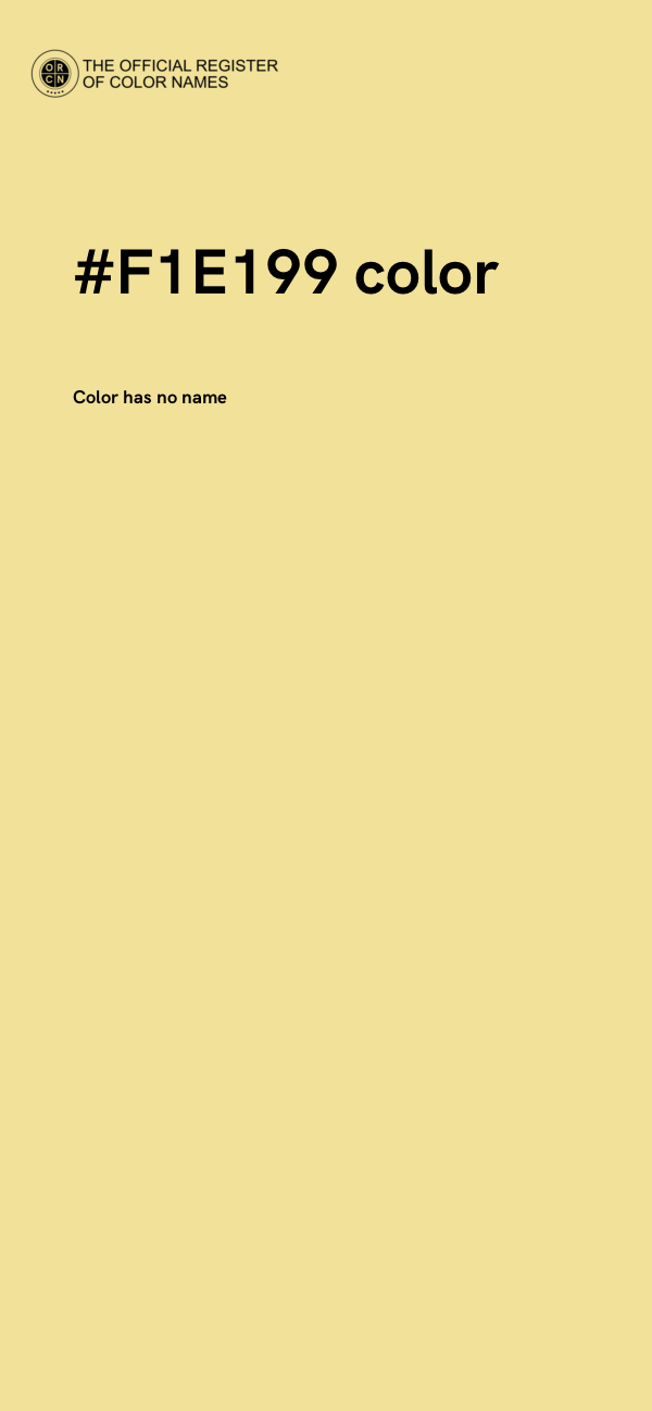 #F1E199 color image
