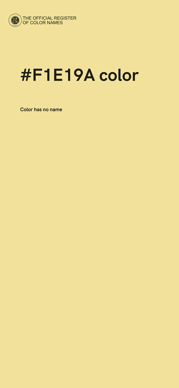 #F1E19A color image
