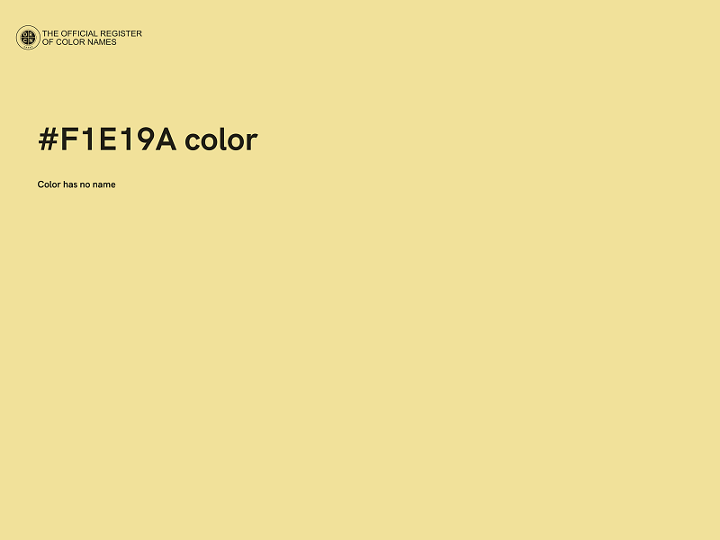 #F1E19A color image