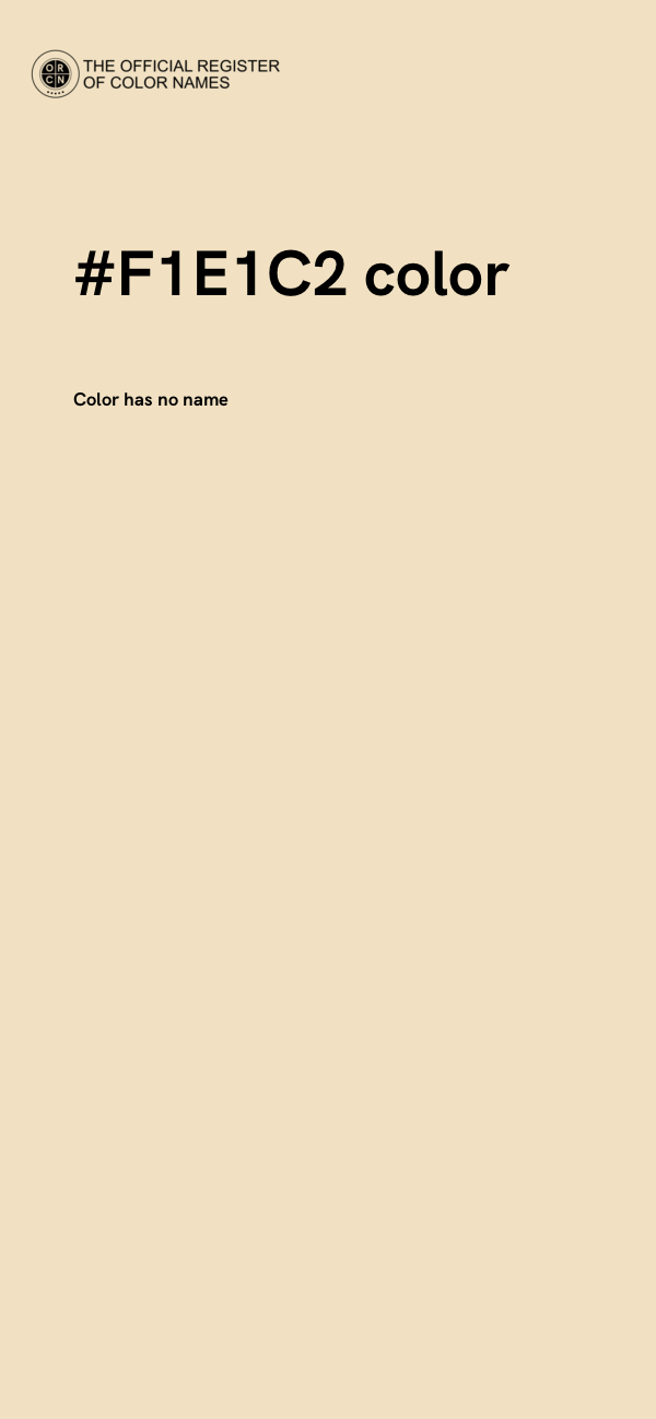 #F1E1C2 color image
