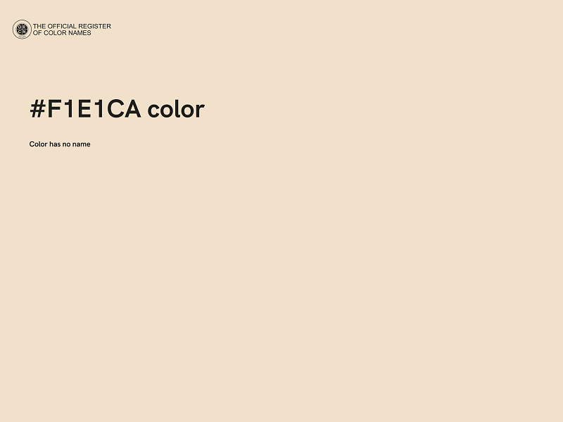 #F1E1CA color image