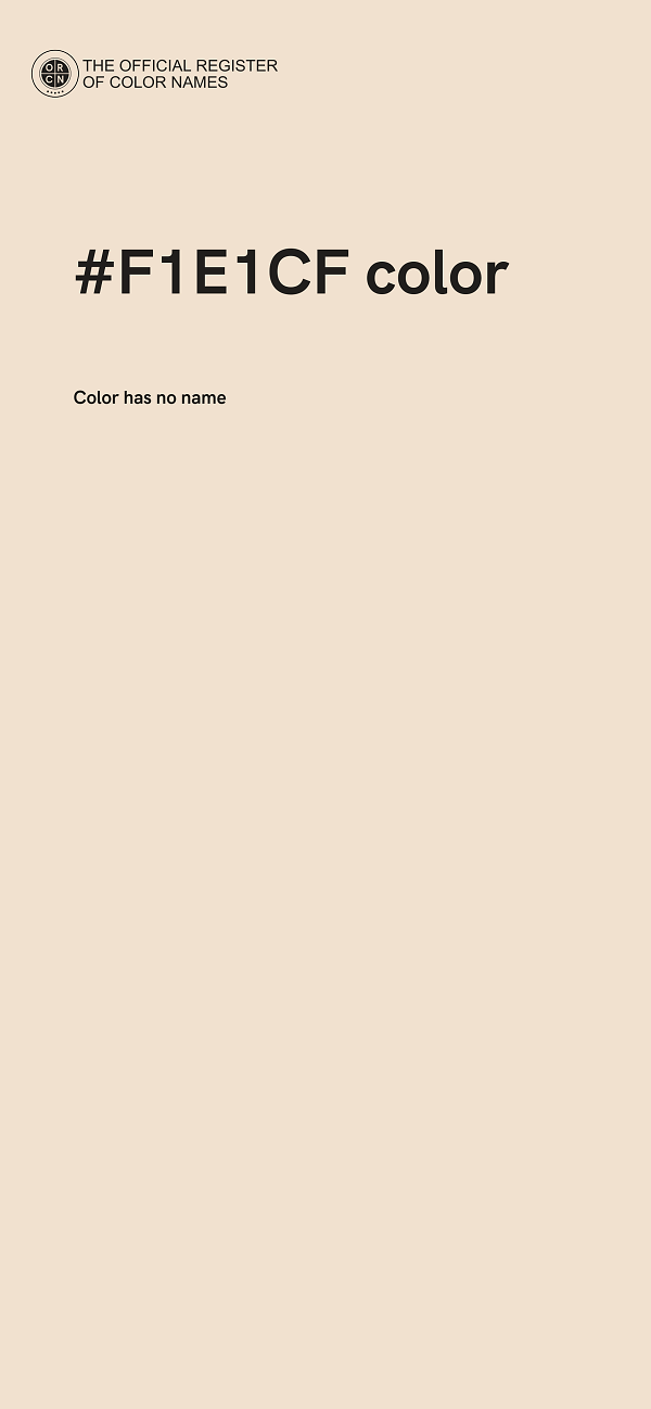 #F1E1CF color image