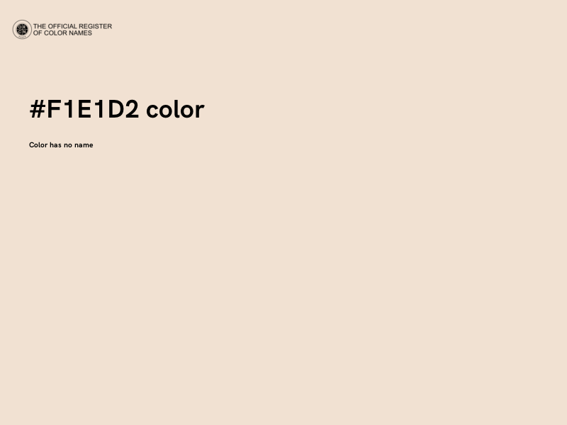 #F1E1D2 color image