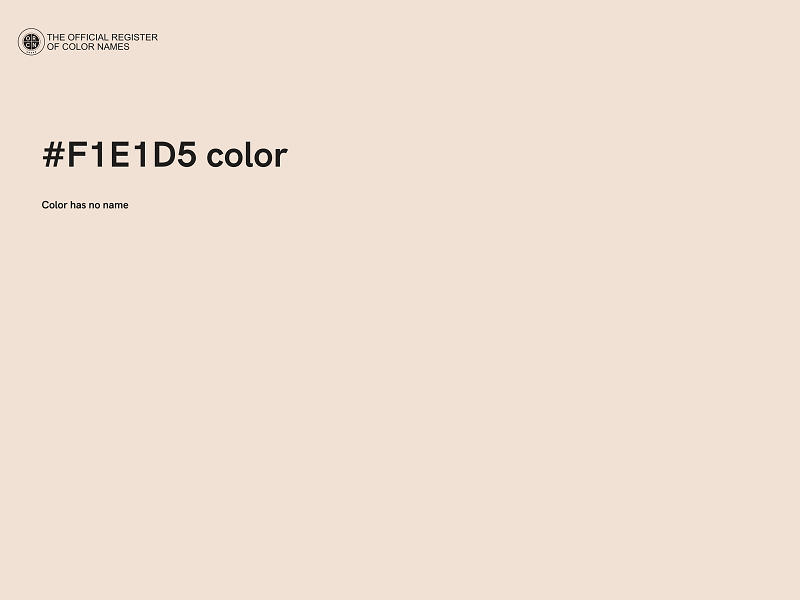 #F1E1D5 color image