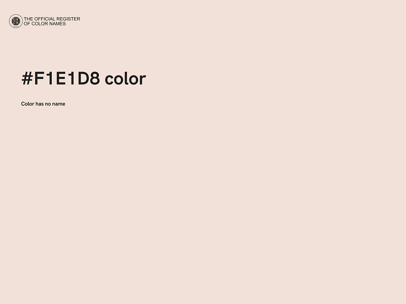 #F1E1D8 color image