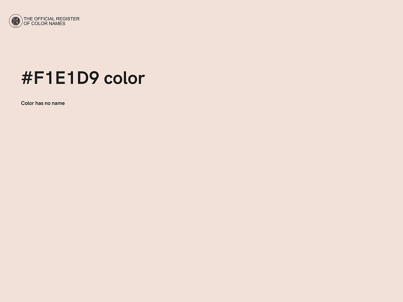 #F1E1D9 color image