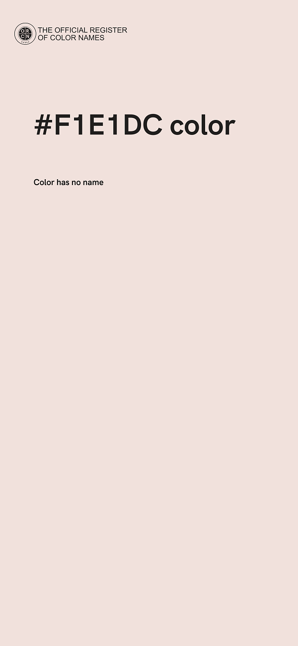 #F1E1DC color image