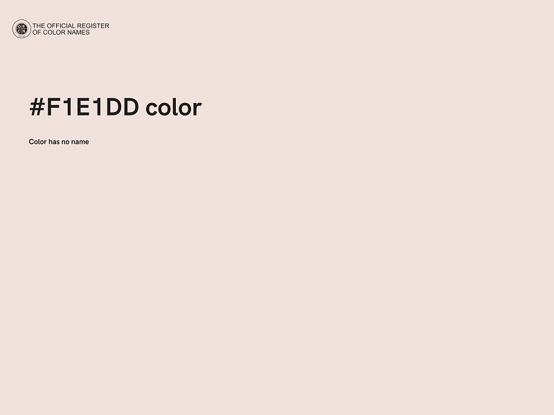 #F1E1DD color image