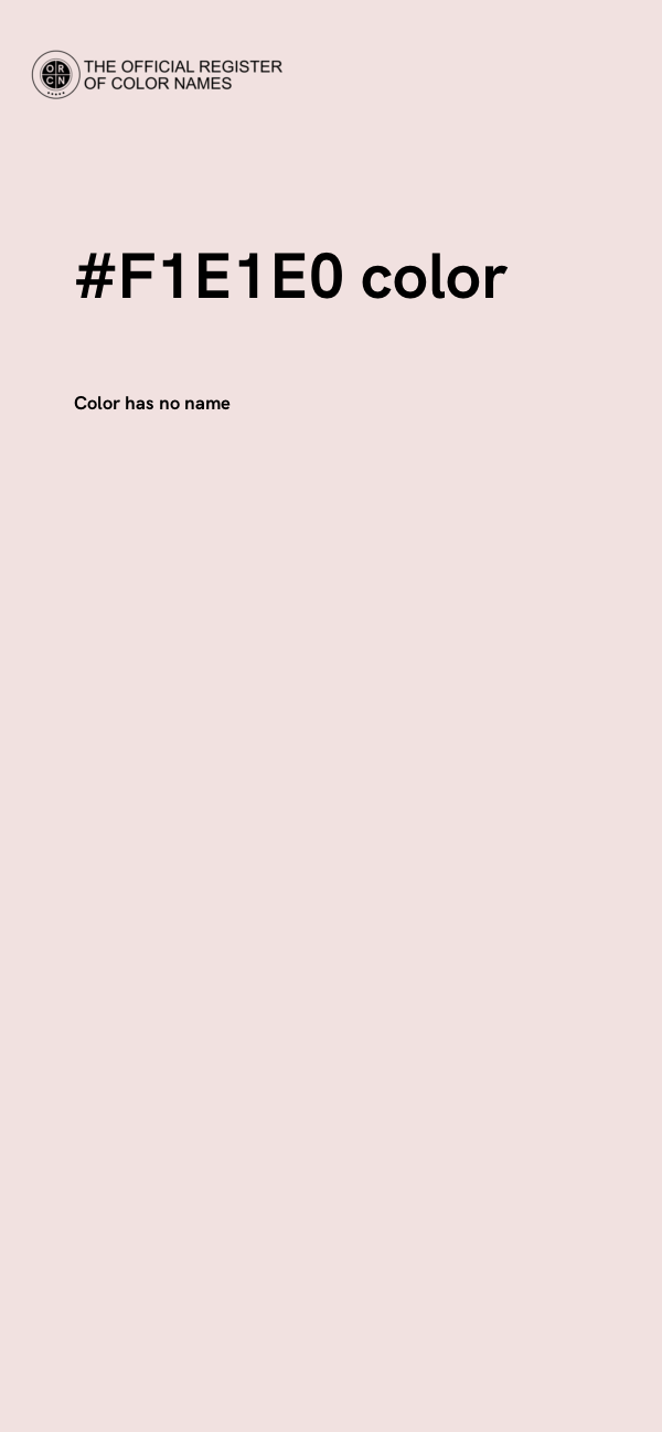 #F1E1E0 color image
