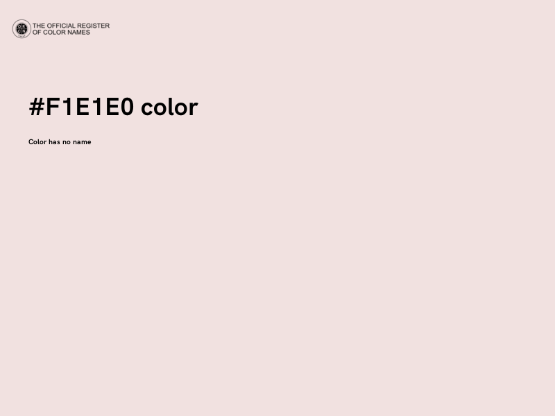 #F1E1E0 color image