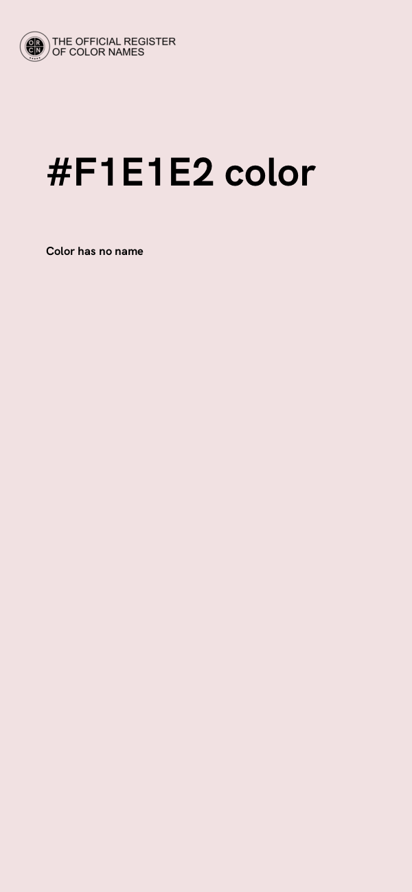 #F1E1E2 color image