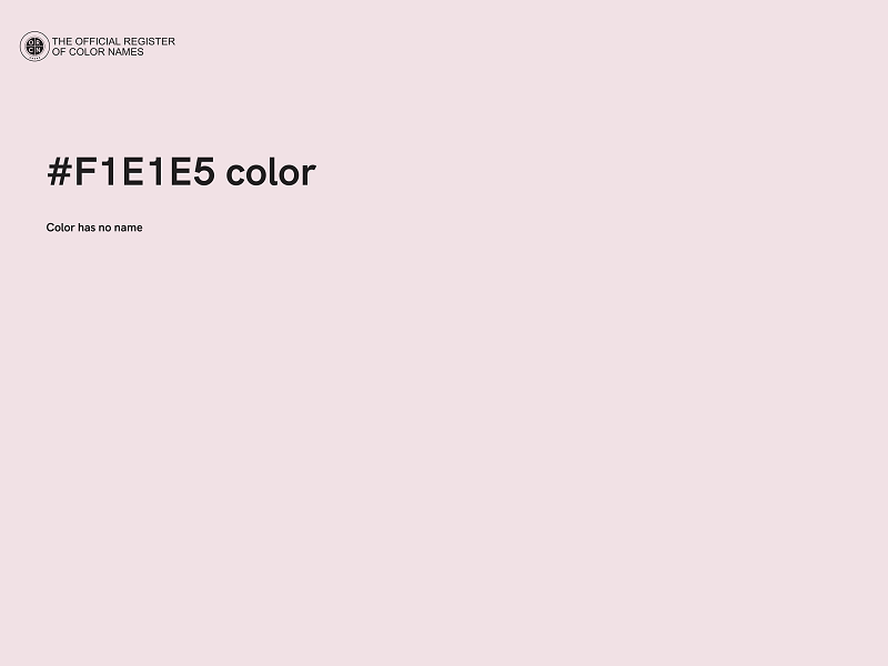 #F1E1E5 color image