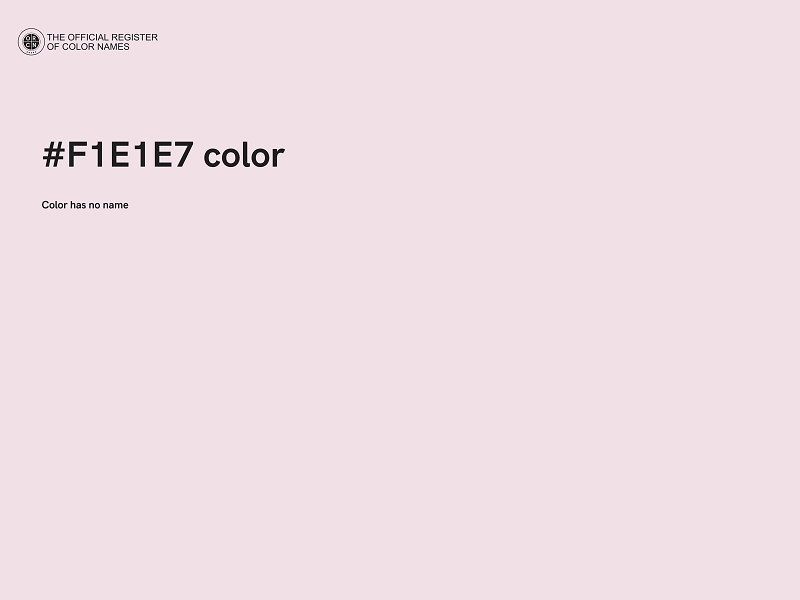 #F1E1E7 color image