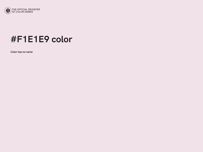 #F1E1E9 color image