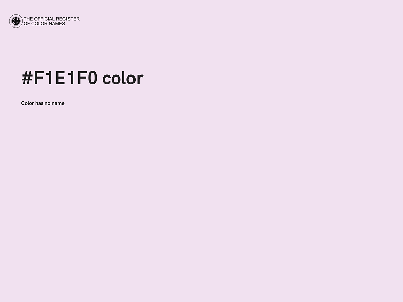 #F1E1F0 color image