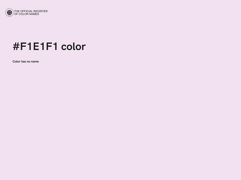 #F1E1F1 color image