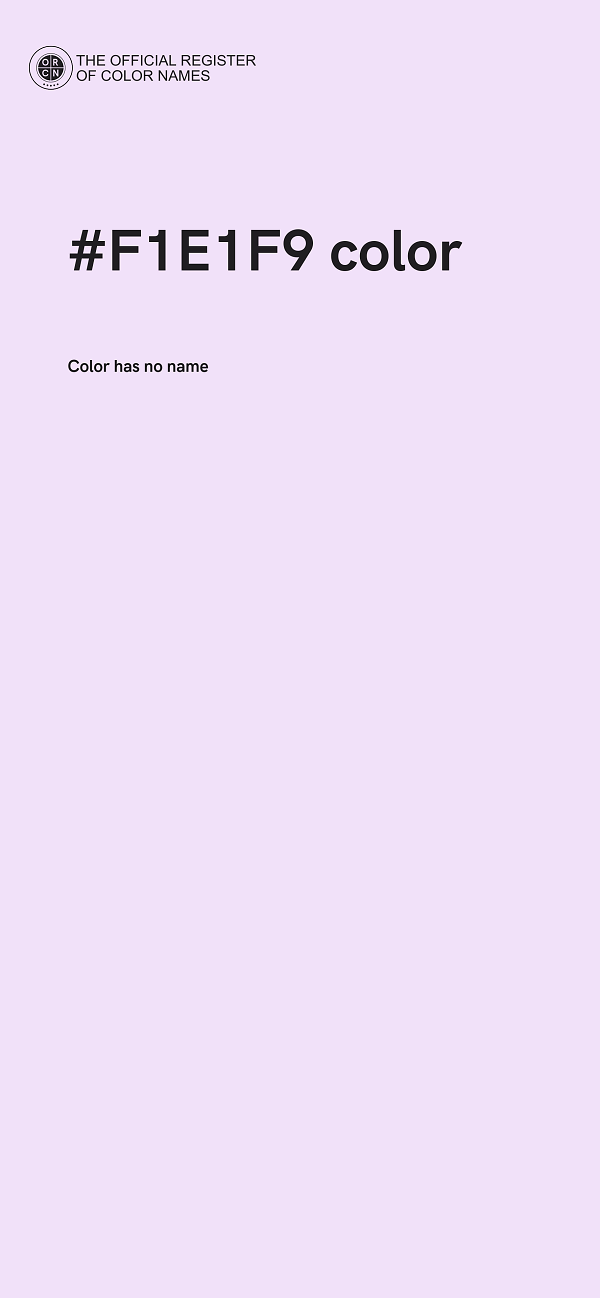 #F1E1F9 color image