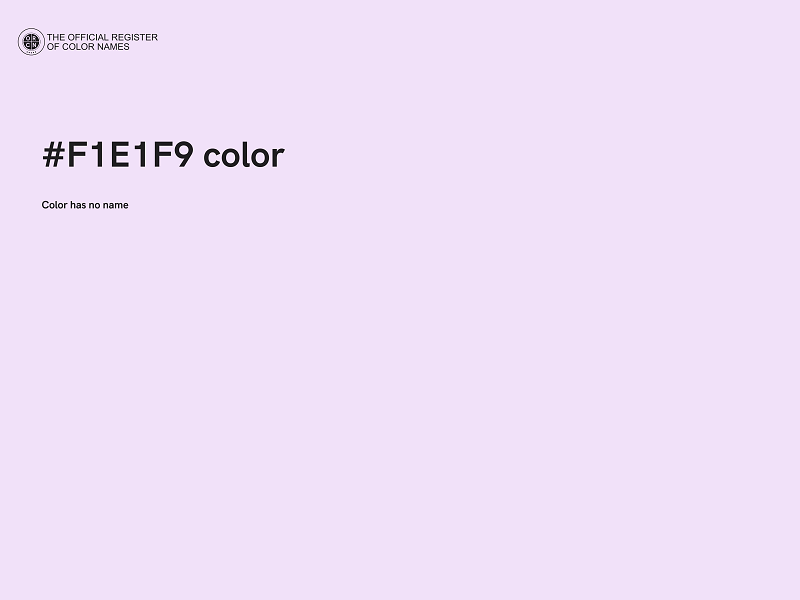 #F1E1F9 color image