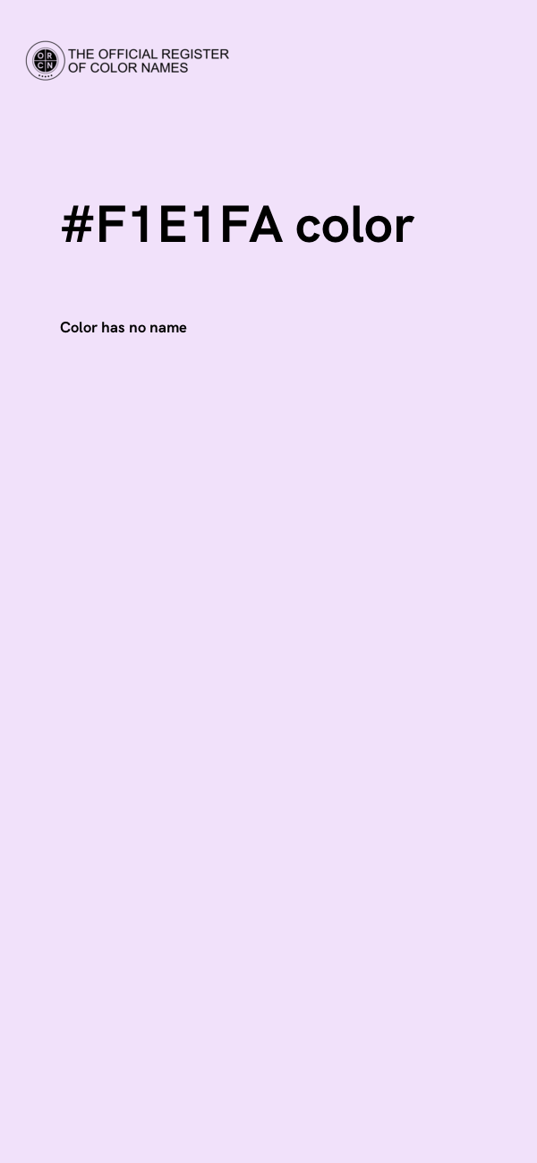 #F1E1FA color image