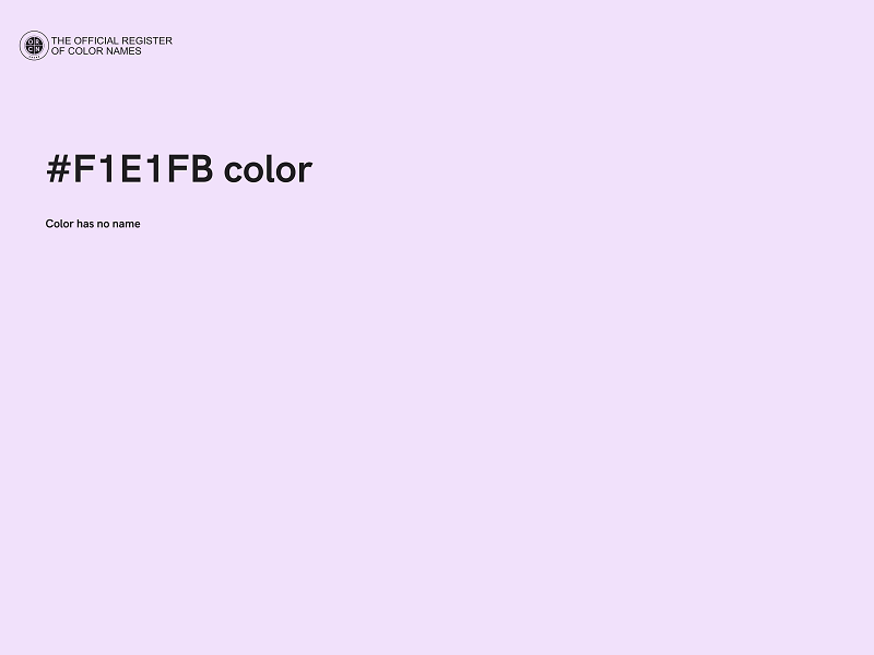 #F1E1FB color image