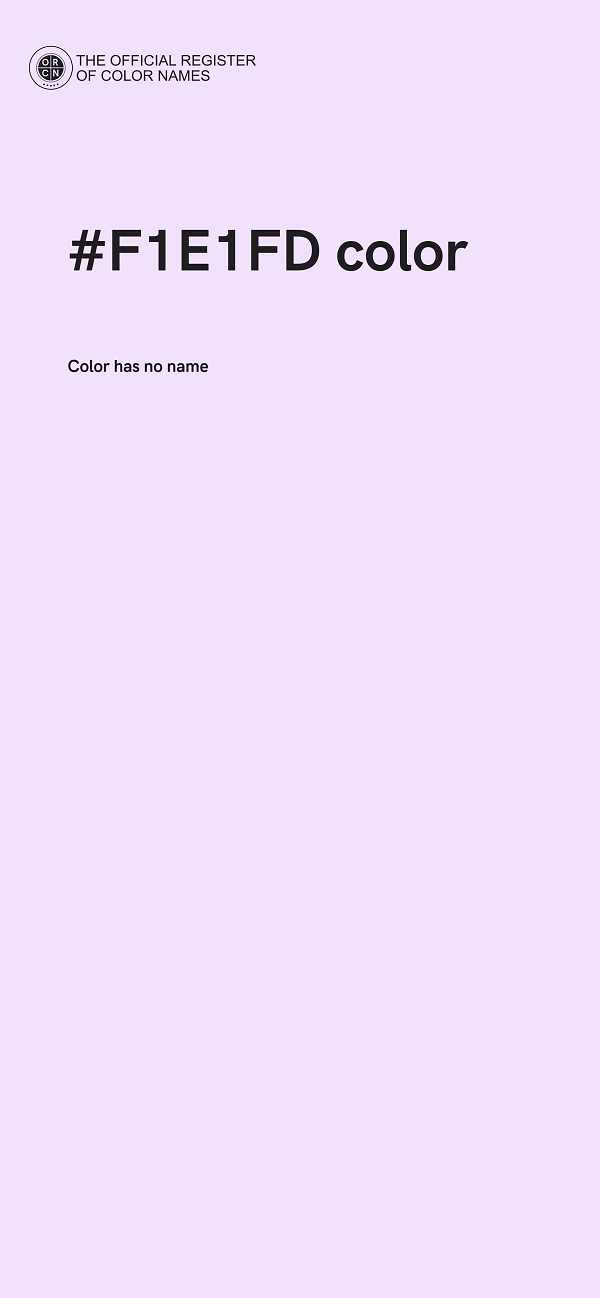 #F1E1FD color image