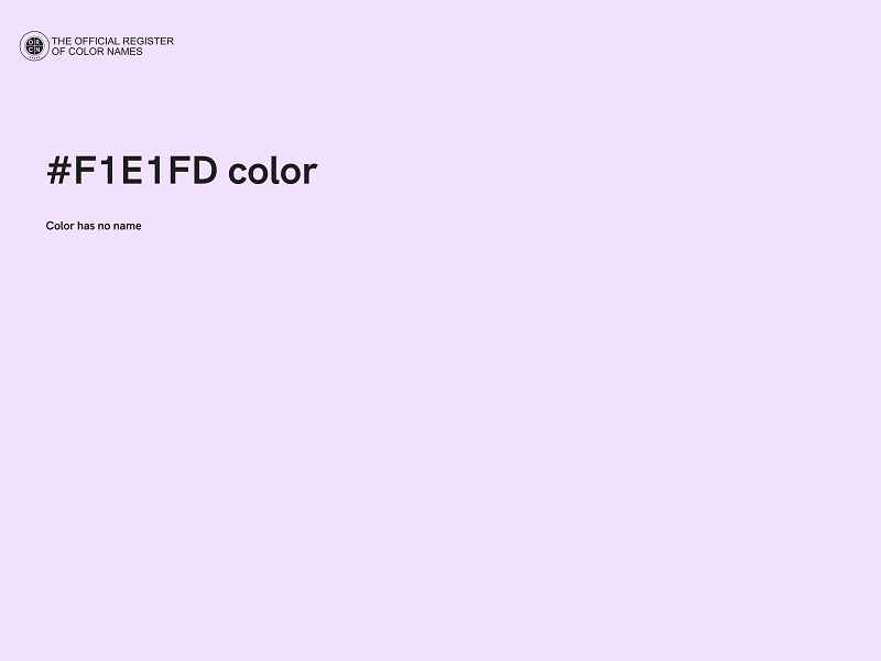 #F1E1FD color image
