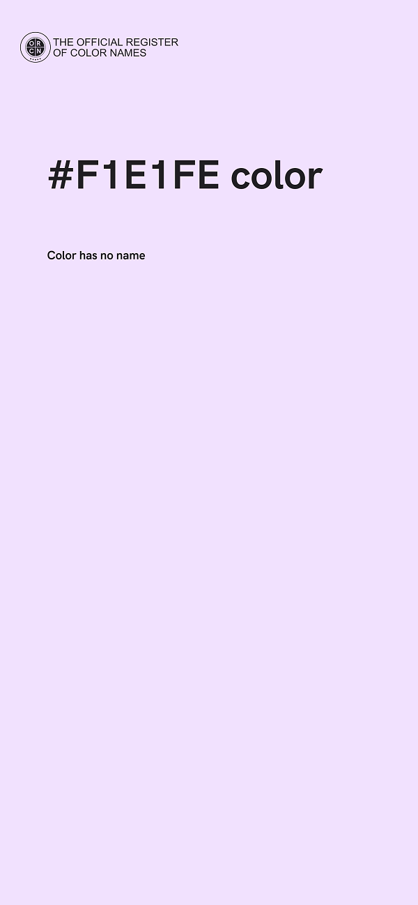 #F1E1FE color image