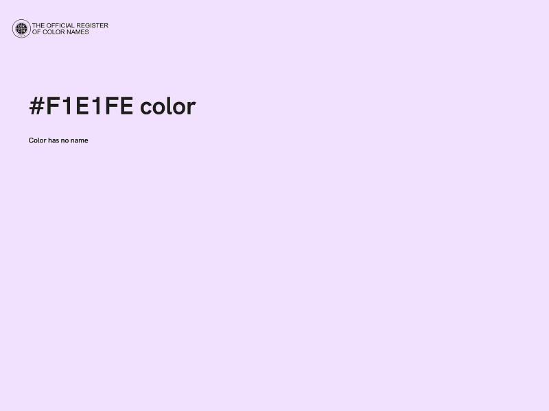 #F1E1FE color image
