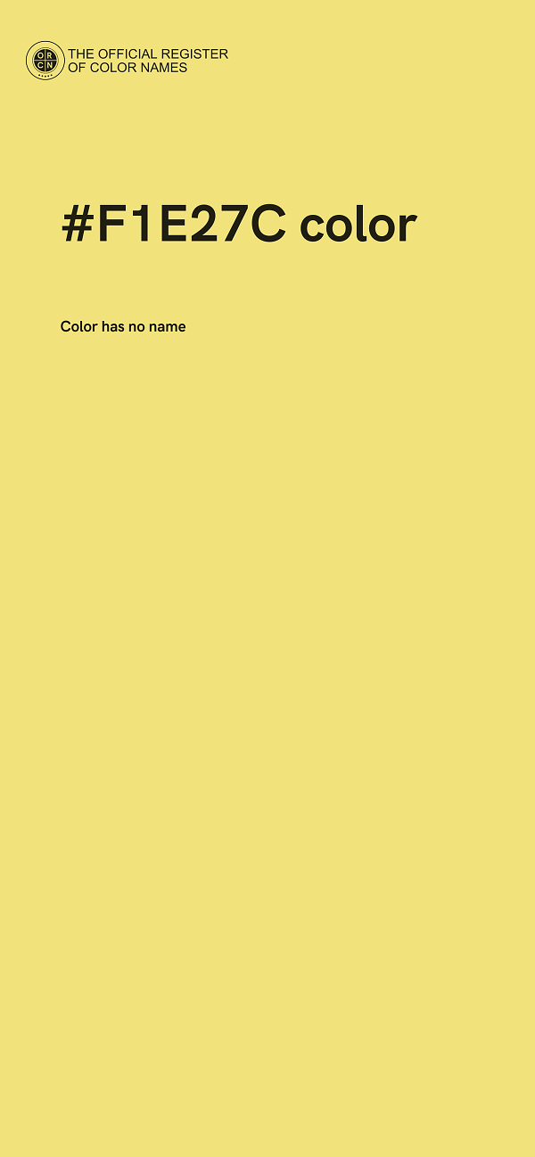 #F1E27C color image