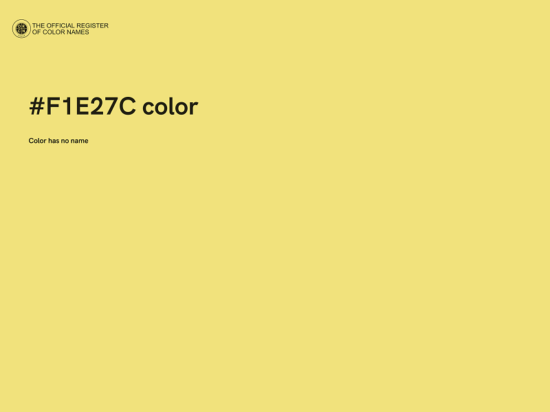#F1E27C color image