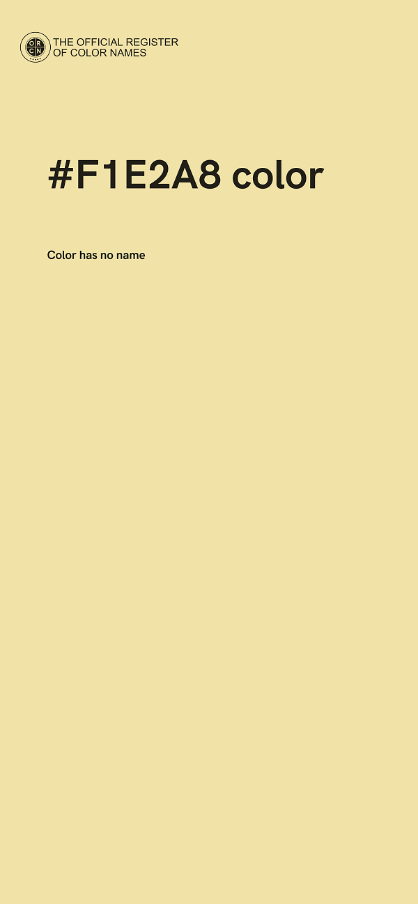 #F1E2A8 color image