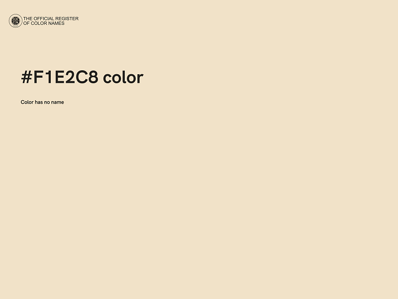 #F1E2C8 color image