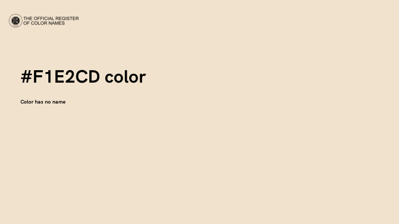 #F1E2CD color image