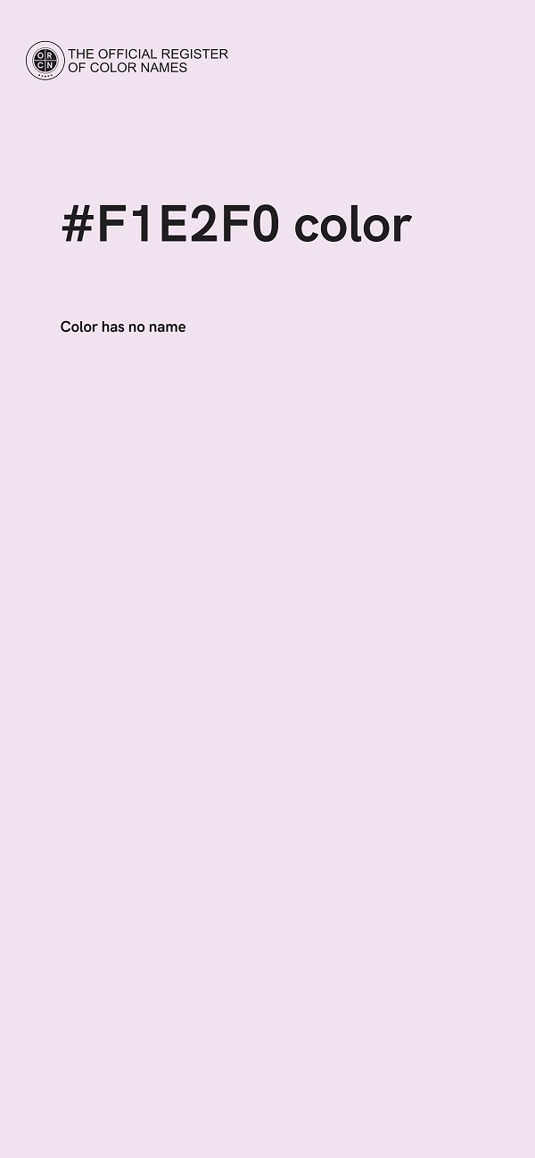 #F1E2F0 color image