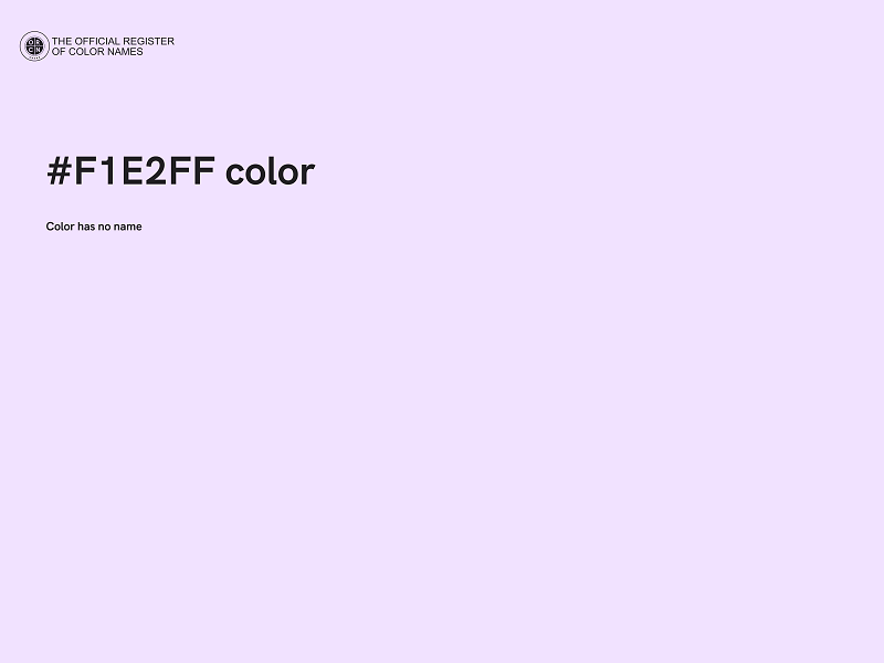 #F1E2FF color image