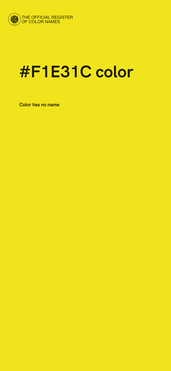 #F1E31C color image
