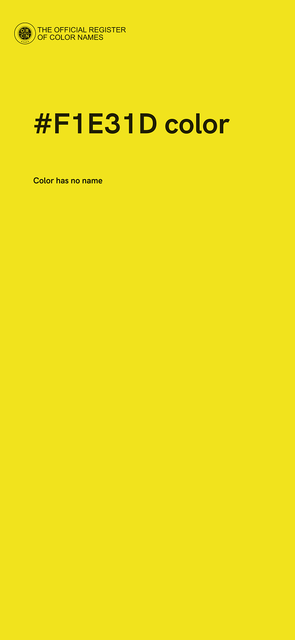 #F1E31D color image