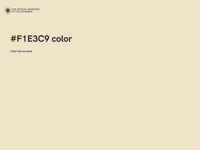#F1E3C9 color image