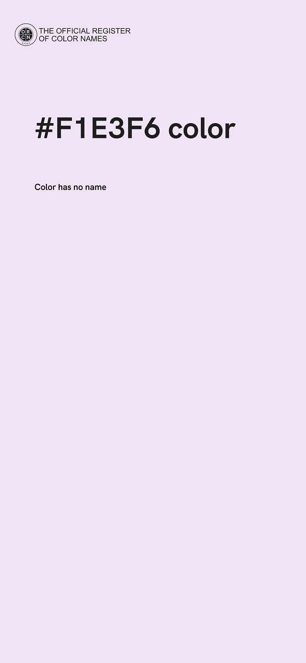 #F1E3F6 color image