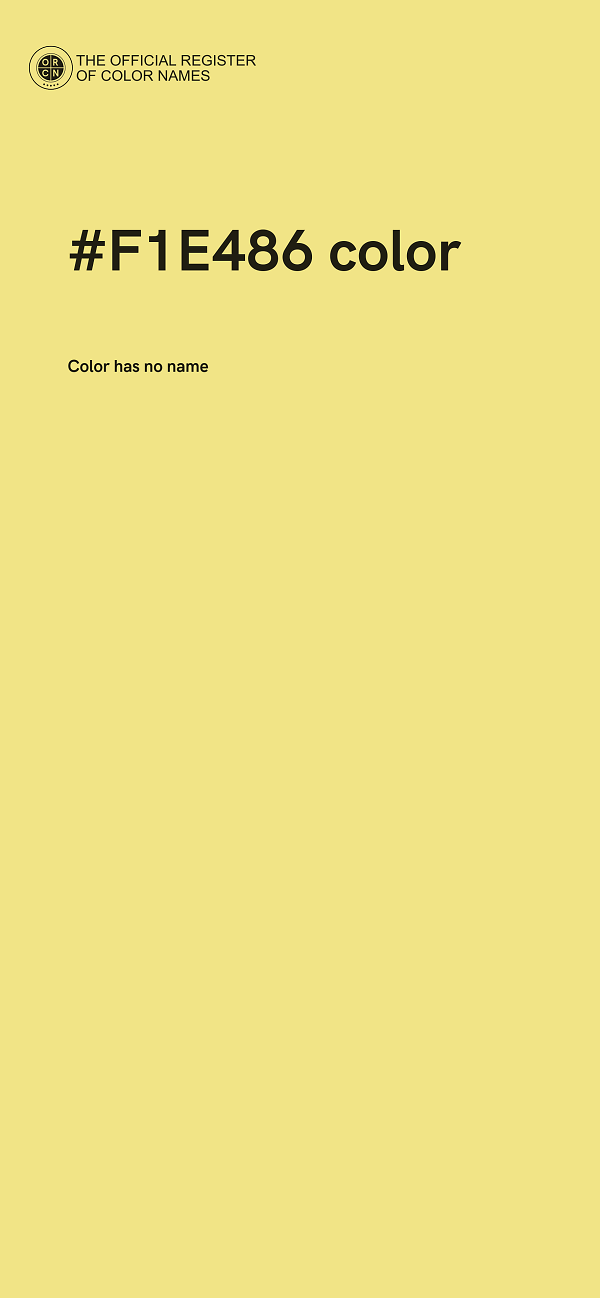 #F1E486 color image