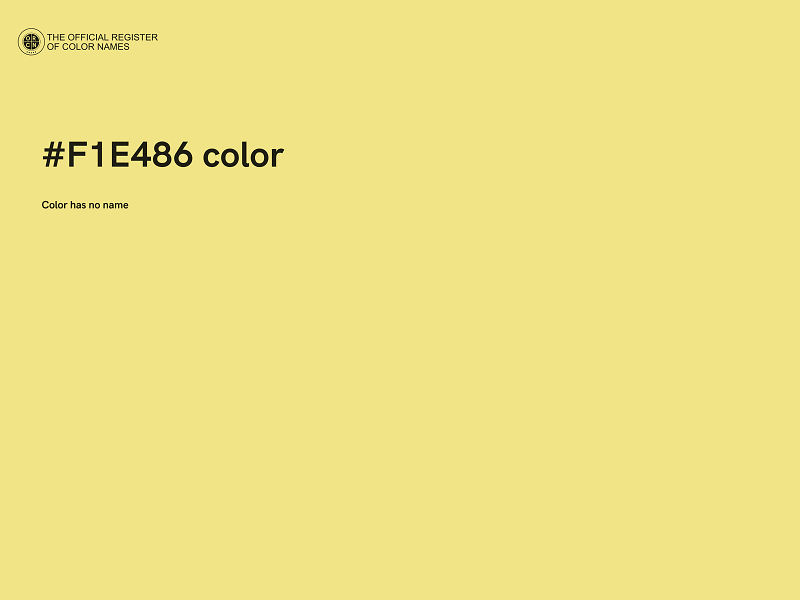 #F1E486 color image
