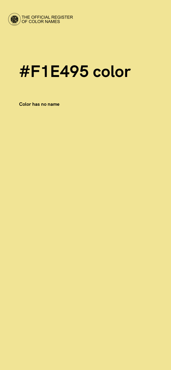 #F1E495 color image