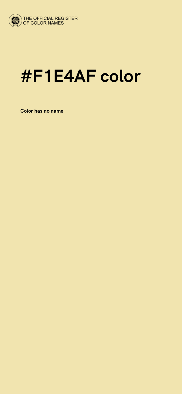 #F1E4AF color image
