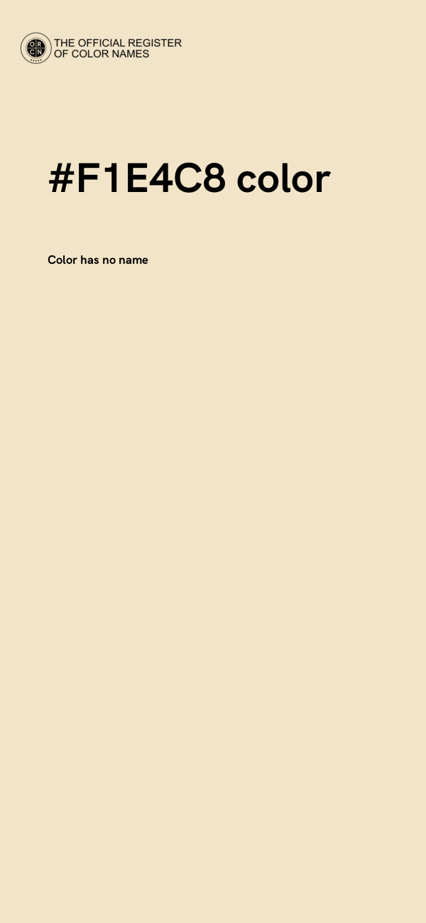 #F1E4C8 color image