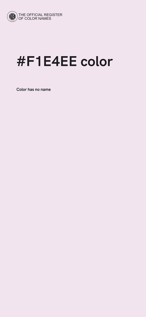 #F1E4EE color image