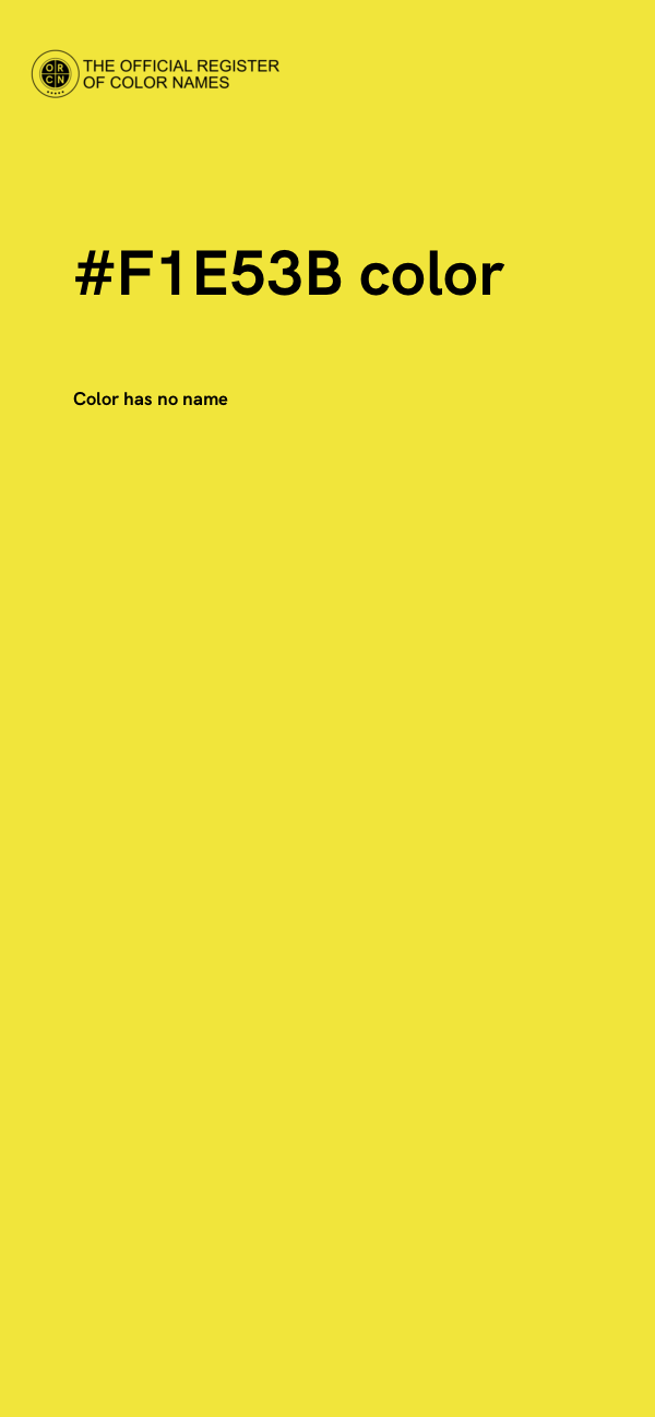 #F1E53B color image